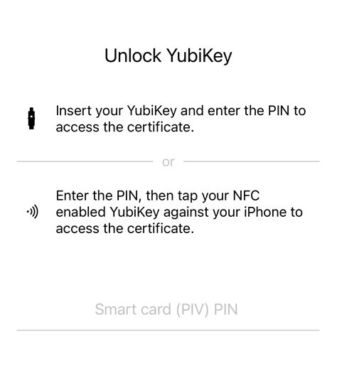 smart card ios|Smart Card on iOS — Yubico Authentic.